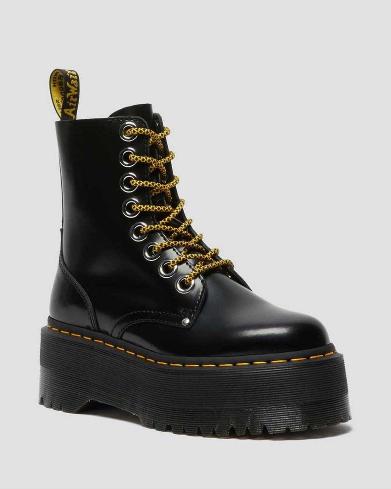 Blue DR Martens Jadon Max Platform Boots | 6524FYGCA