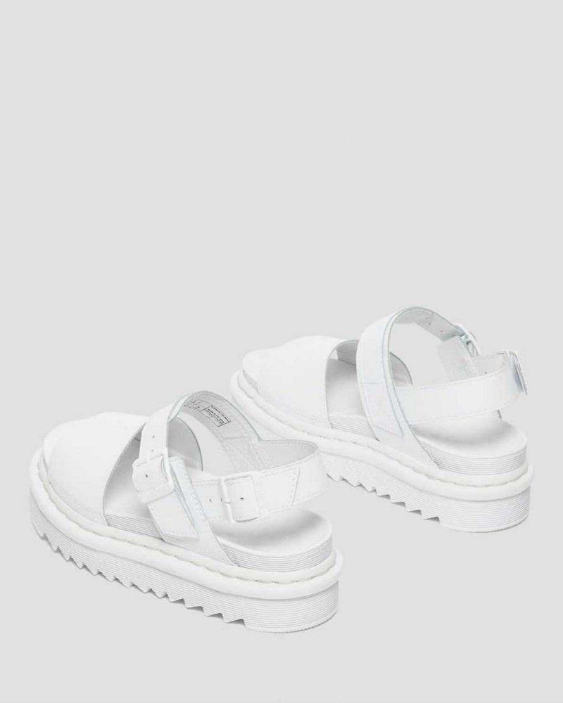 Blue DR Martens Voss Mono Hydro Leather Strap Sandals | 8741HSBYV