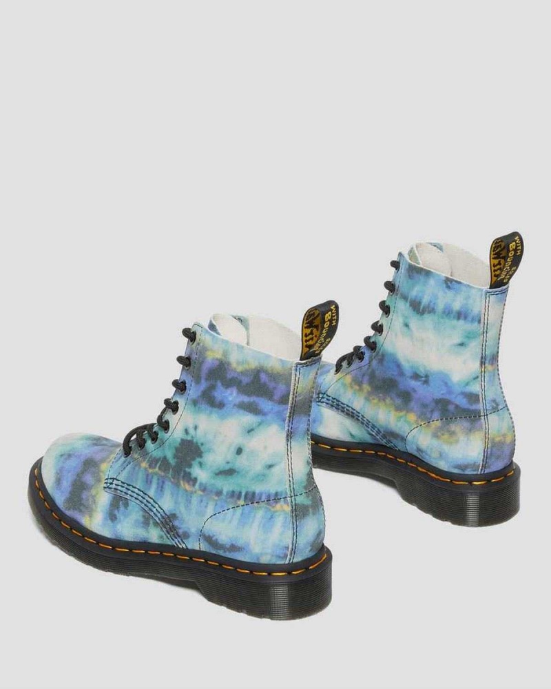 Brown Black DR Martens 1460 Pascal Tie Dye Leather Lace Up Boots | 8693RMWAH