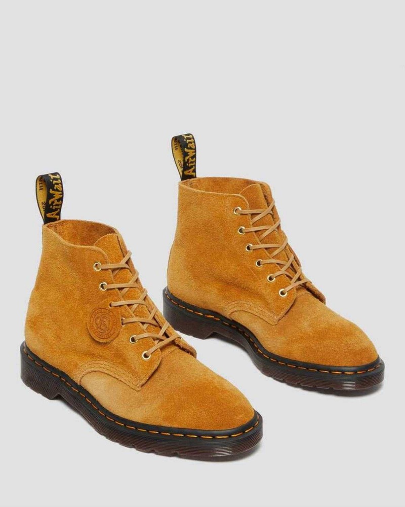 Brown DR Martens 101 Suede Ankle Boots | 9841PFUQC