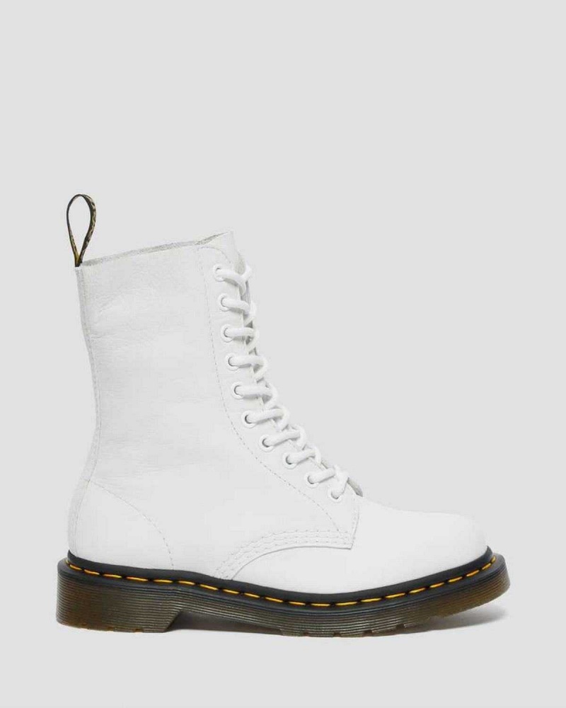 Brown DR Martens 1490 Virginia Leather Mid Calf Boots | 0549YWGKF