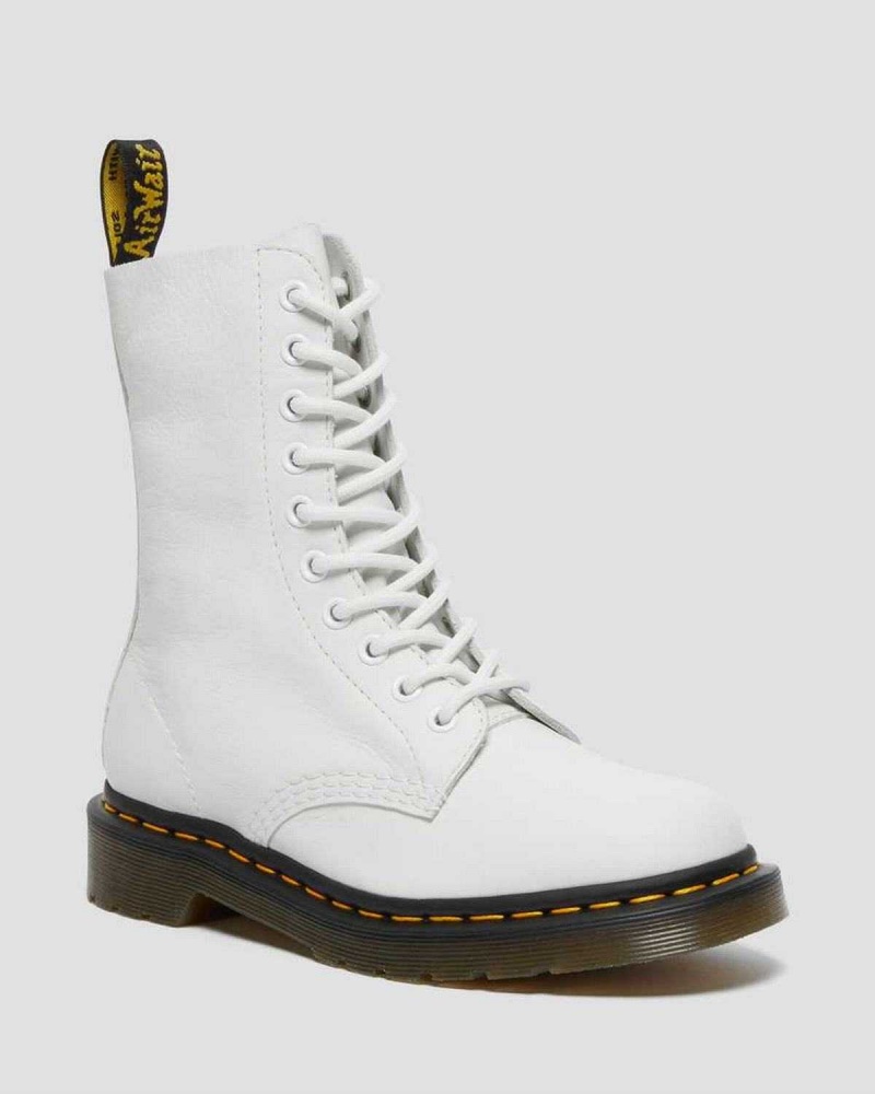 Brown DR Martens 1490 Virginia Leather Mid Calf Boots | 0549YWGKF