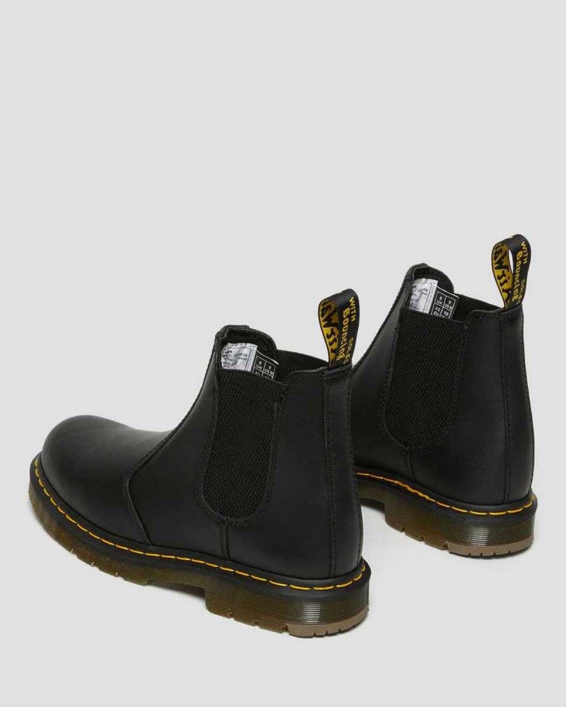 Brown DR Martens 2976 Slip Resistant Leather Chelsea Boots | 2153JBNMQ