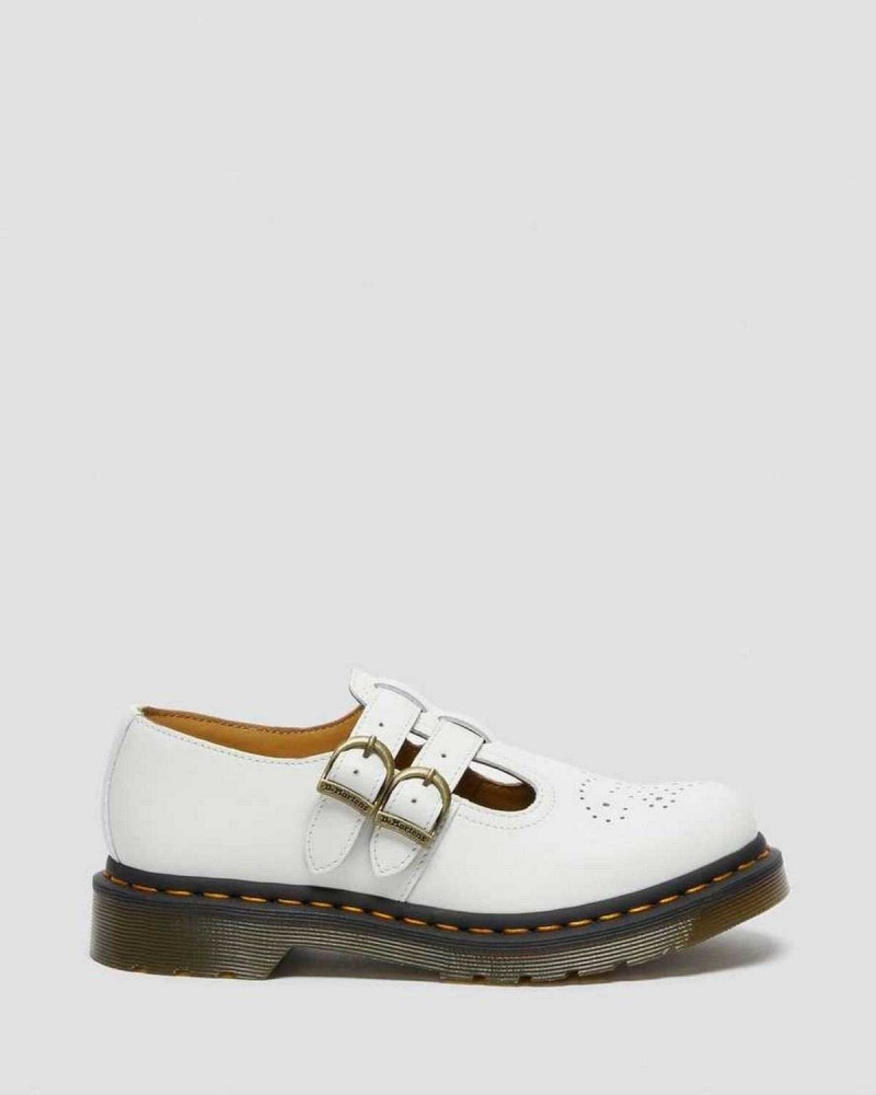 Brown DR Martens 8065 Smooth Leather Mary Jane Shoes | 2451APUMR