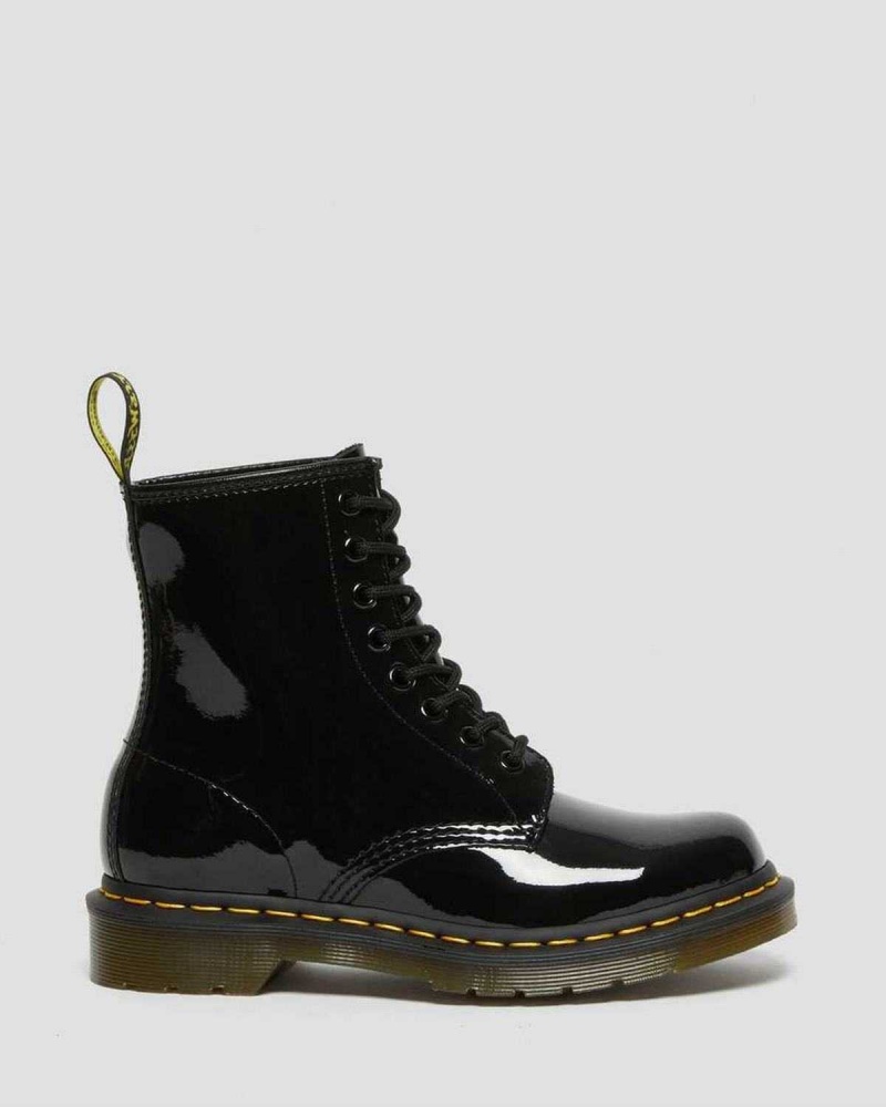 Cocoa Snowplow DR Martens 1460 Patent Leather Lace Up Boots | 9714OTYRW