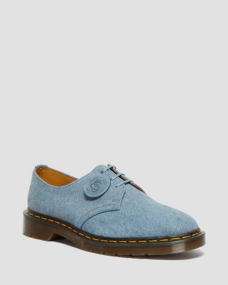 Cocoa Snowplow DR Martens 1461 Made in England Nubuck Leather Oxford Shoes | 1564OSIQT