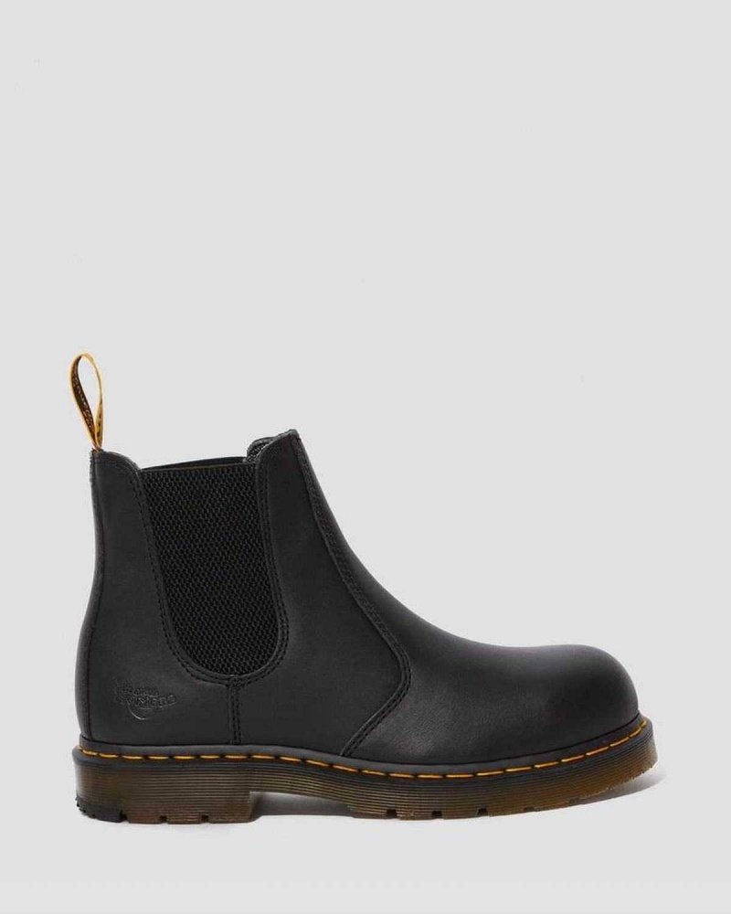 Cream DR Martens Fellside Full Grain Chelsea Work Boots | 0846BOPXY