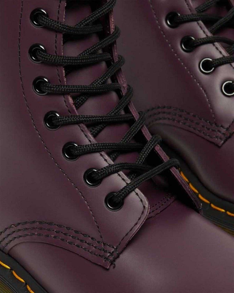 Dark Brown DR Martens 1460 Smooth Leather Lace Up Boots | 2698LKZNH