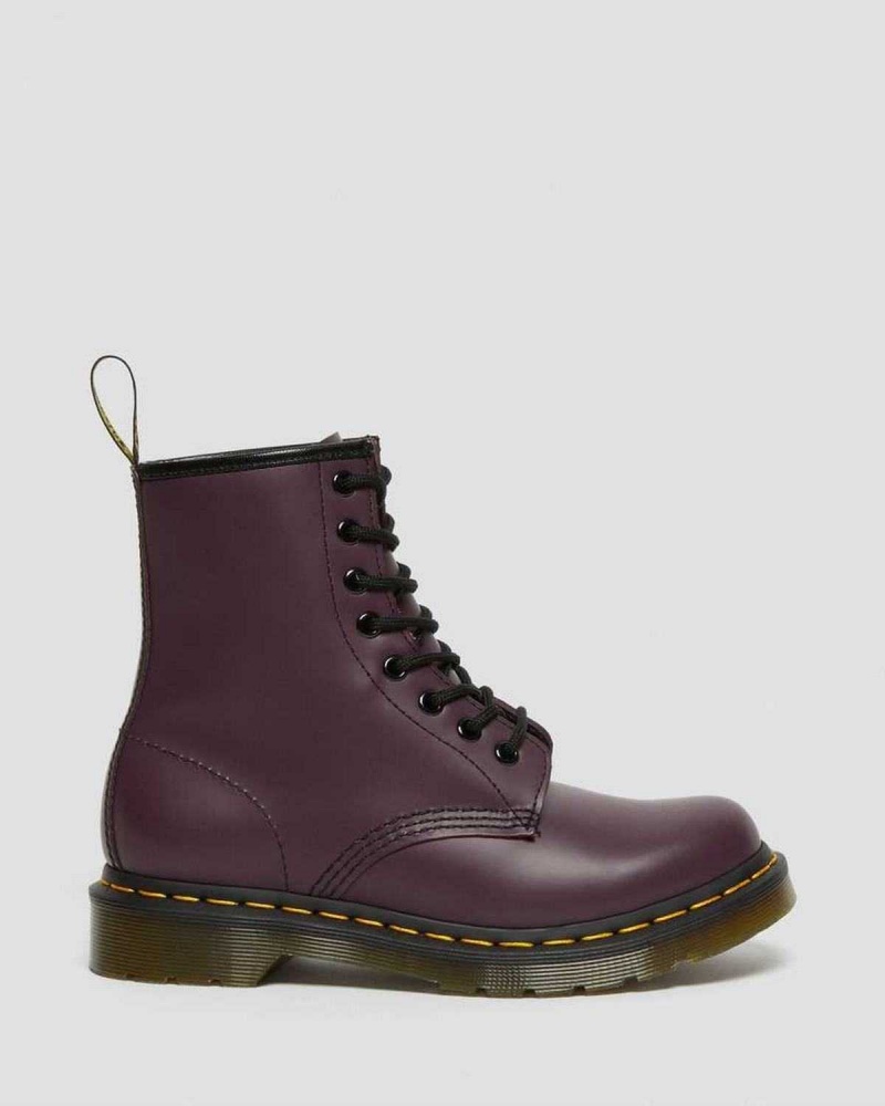 Dark Brown DR Martens 1460 Smooth Leather Lace Up Boots | 2698LKZNH