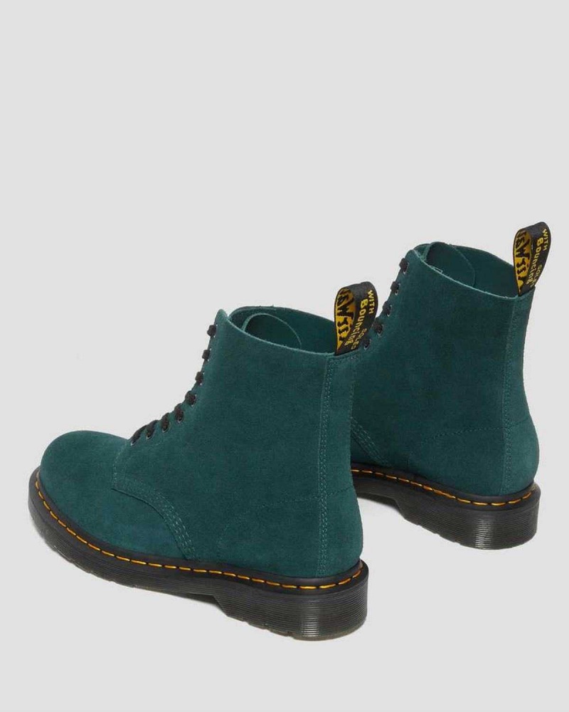 Green DR Martens 1460 Pascal Suede Lace Up Boots | 1984LURTG