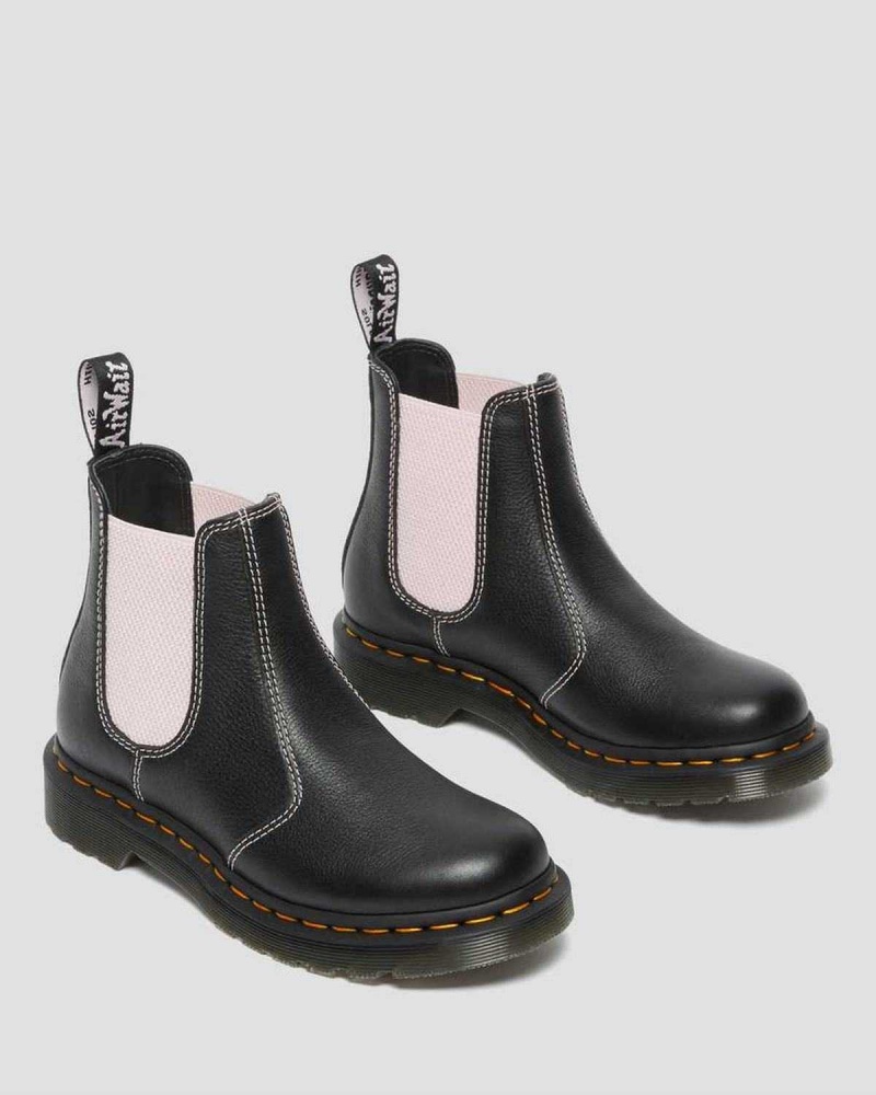 Green DR Martens 2976 Contrast Leather Chelsea Boots | 4063LVQBW