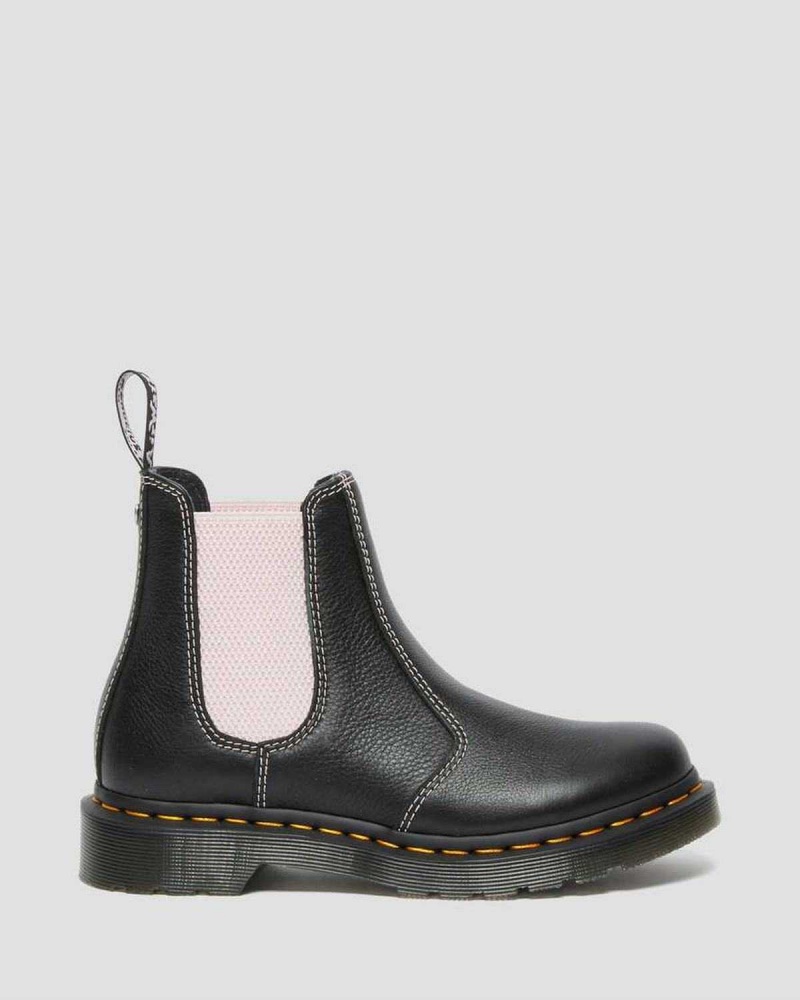 Green DR Martens 2976 Contrast Leather Chelsea Boots | 4063LVQBW