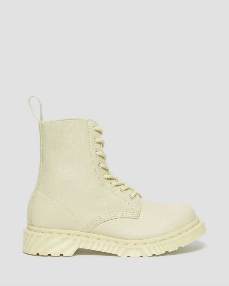 Grey DR Martens 1460 Pascal Mono Lace Up Boots | 7614AFXBC