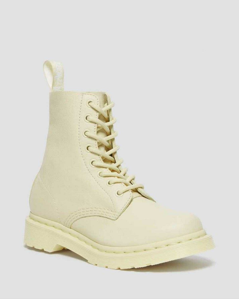 Grey DR Martens 1460 Pascal Mono Lace Up Boots | 7614AFXBC