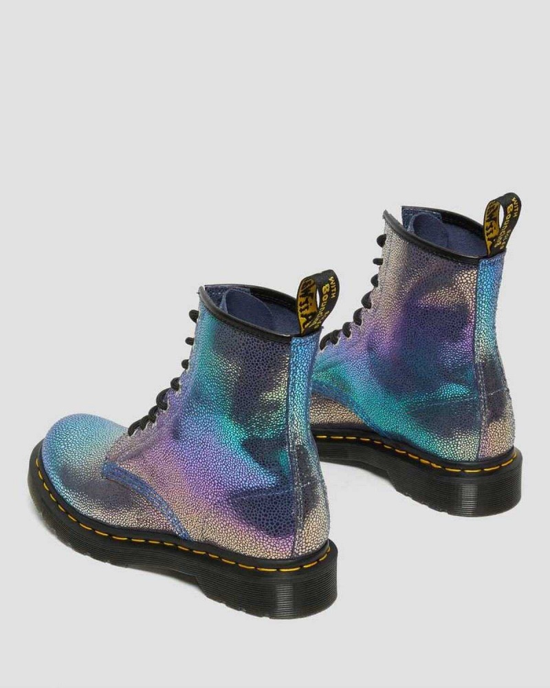 Pink DR Martens 1460 Rainbow Ray Suede Lace Up Boots | 5396ZCWAU