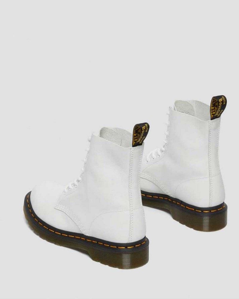 White DR Martens 1460 Pascal Virginia Leather Boots | 3428TBZHE