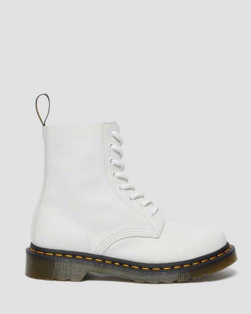 White DR Martens 1460 Pascal Virginia Leather Boots | 3428TBZHE