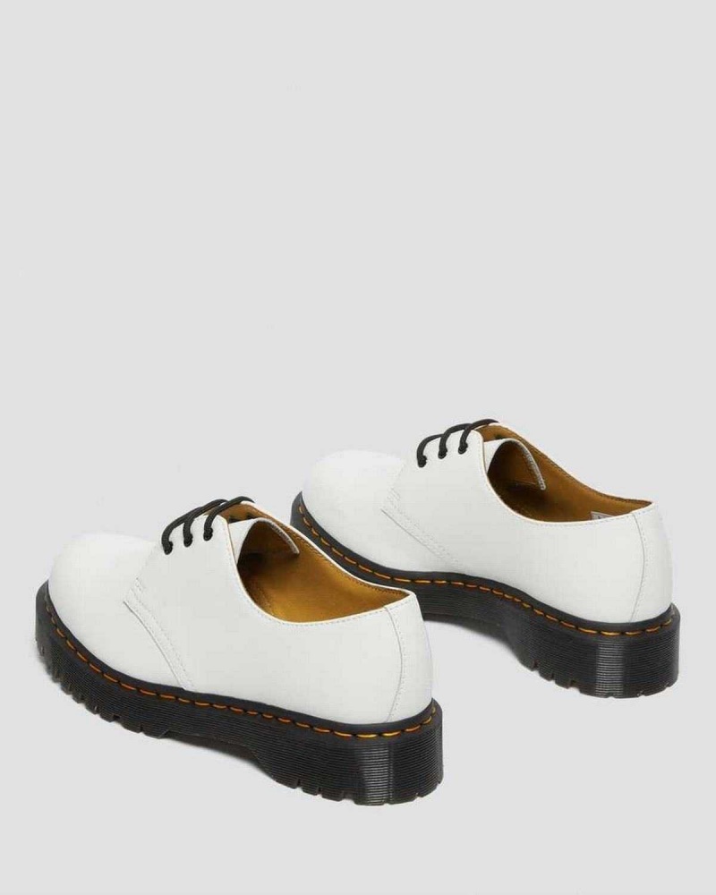 White DR Martens 1461 Bex Smooth Leather Oxford Shoes | 0237VBORA