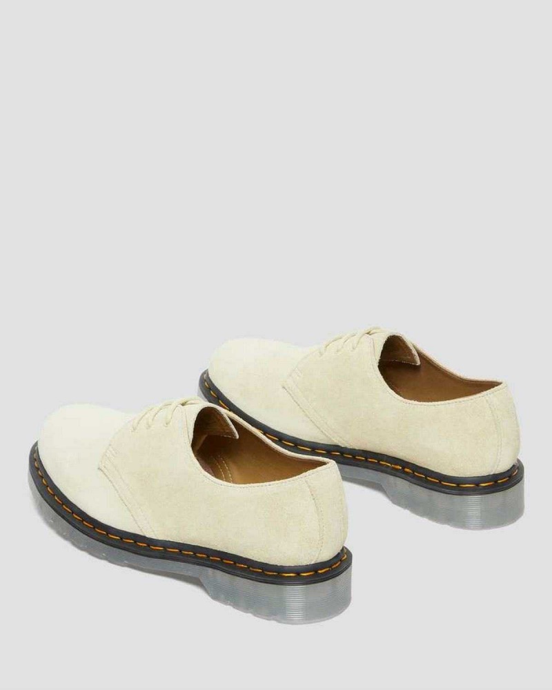 White DR Martens 1461 Iced Suede Oxford Shoes | 8730OPUYF