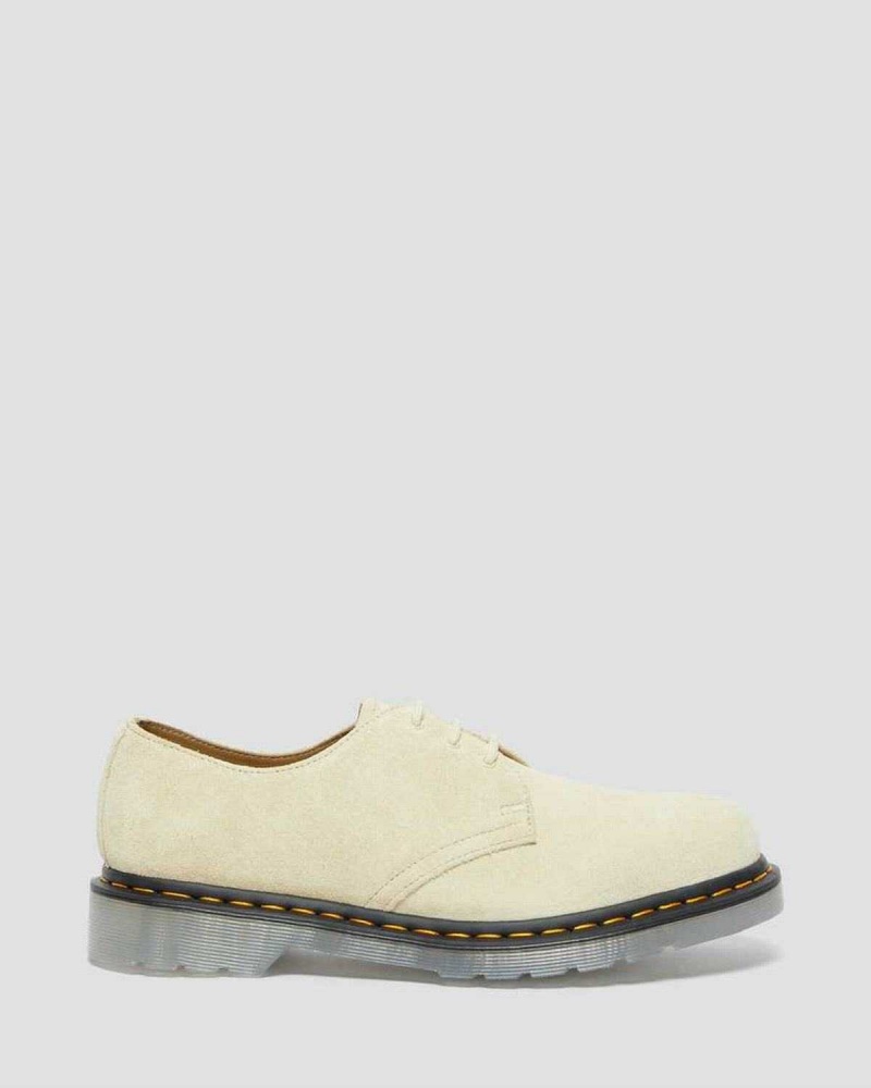 White DR Martens 1461 Iced Suede Oxford Shoes | 8730OPUYF