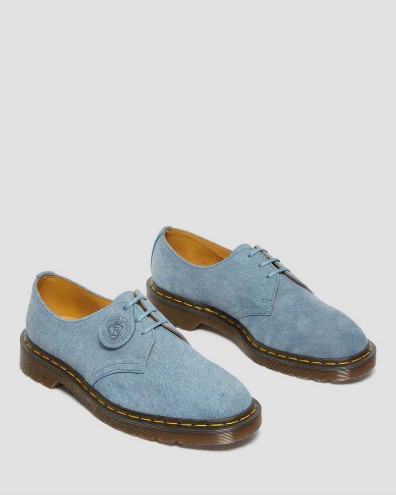 White DR Martens 1461 Made in England Nubuck Leather Oxford Shoes | 5907VTFYK