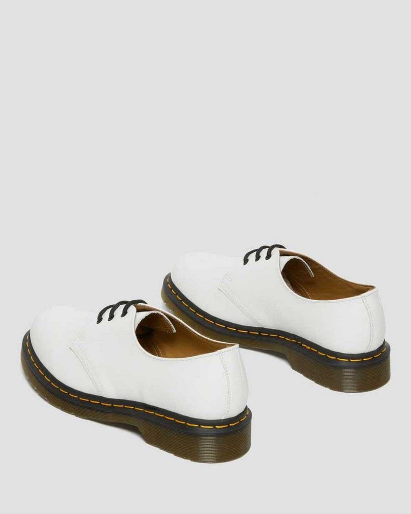 White DR Martens 1461 Smooth Leather Oxford Shoes | 5098LHZNT