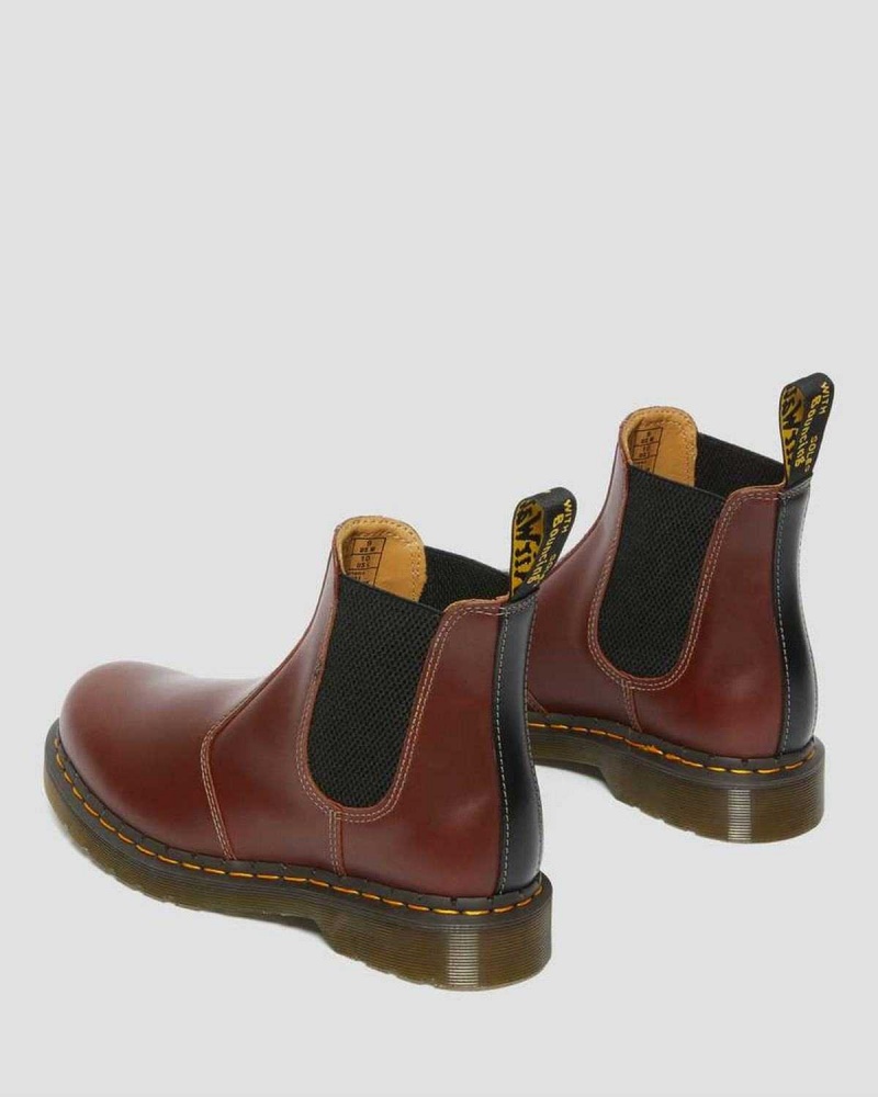 White DR Martens 2976 Abruzzo Leather Chelsea Boots | 0421KJFBX