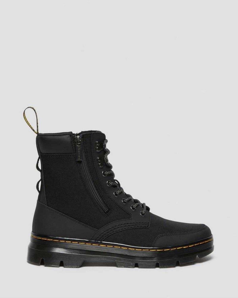 White DR Martens Combs Zip Casual Boots | 1678RKYBZ