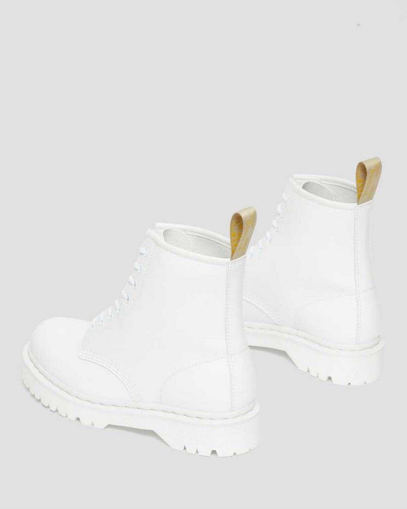 White DR Martens Vegan 1460 Bex Kemble Mono Platform Boots | 8603QRYLO