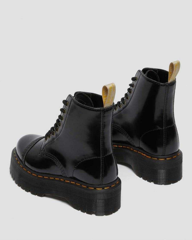 White DR Martens Vegan Sinclair Platform Boots | 6378EOMZN