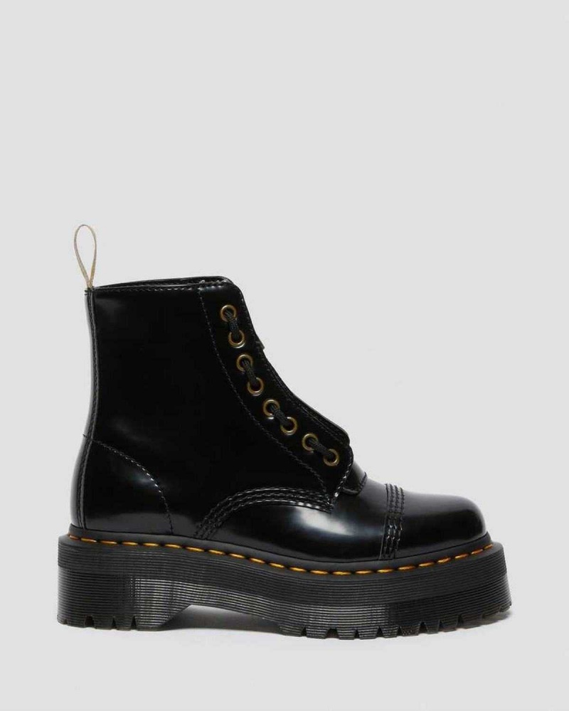 White DR Martens Vegan Sinclair Platform Boots | 6378EOMZN