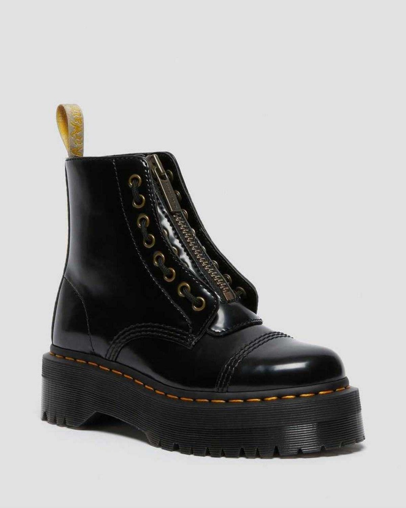 White DR Martens Vegan Sinclair Platform Boots | 6378EOMZN