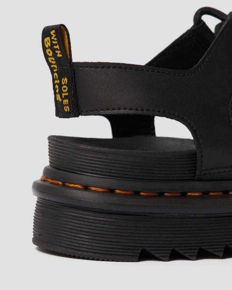 Yellow DR Martens Nartilla Leather Gladiator Sandals | 8420NLKVR